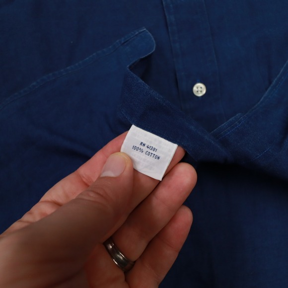 Polo Ralph Lauren Blue Safari Short Sleeve Button Up Shirt Men's XXL Utility - Picture 7 of 8